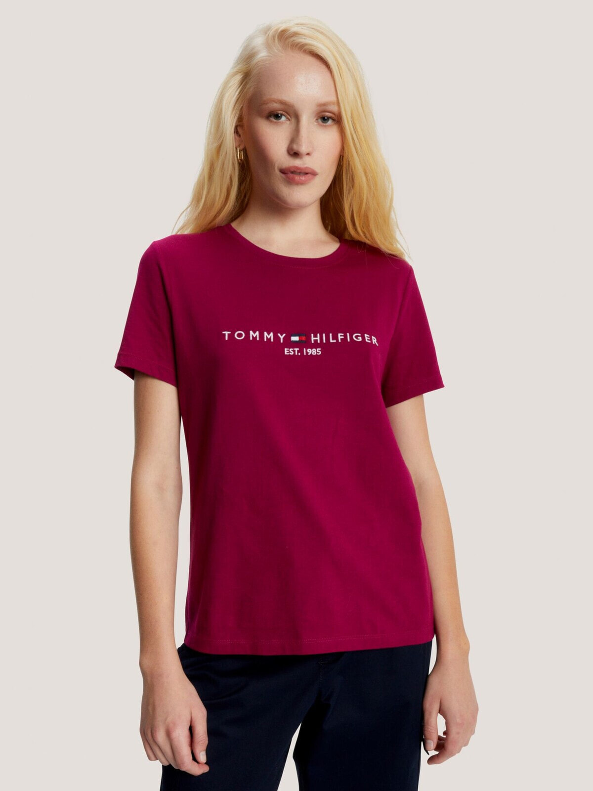 EMBROIDERED TOMMY LOGO T-SHIRT Tommy Hilfiger Размер: S купить от