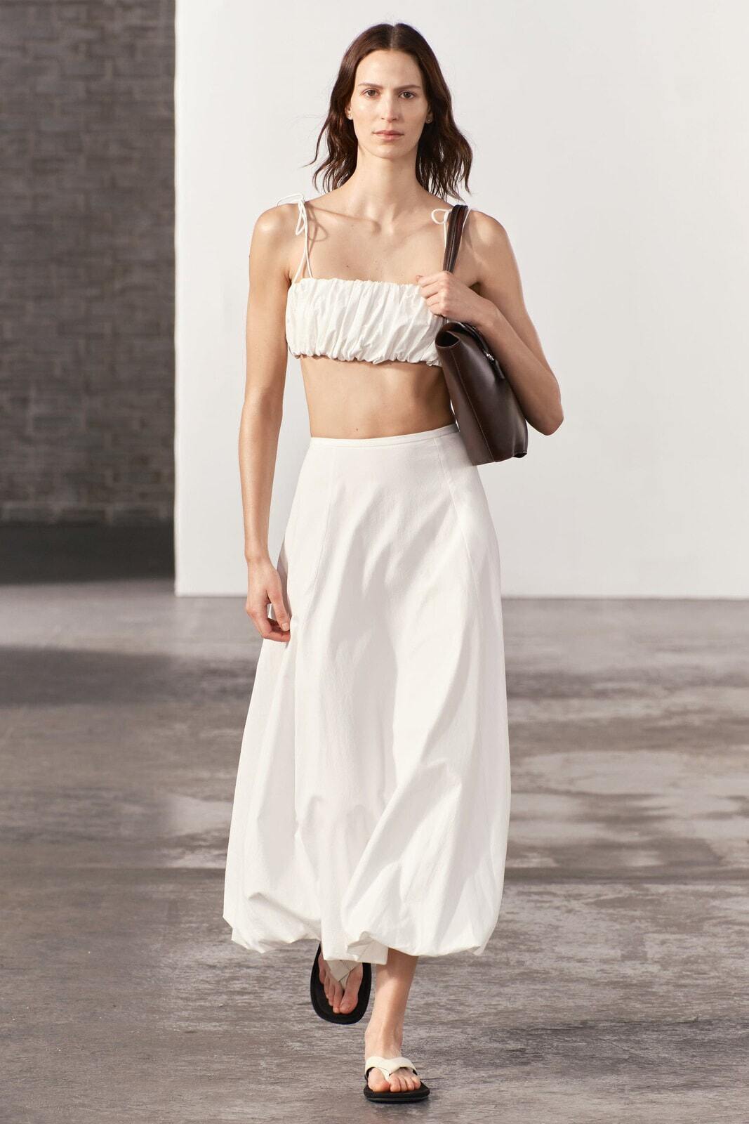 Zw collection draped crop top