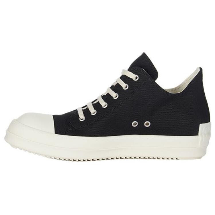 Rick Owens DRKSHDW Canvas Shoes Men Mid-Top White