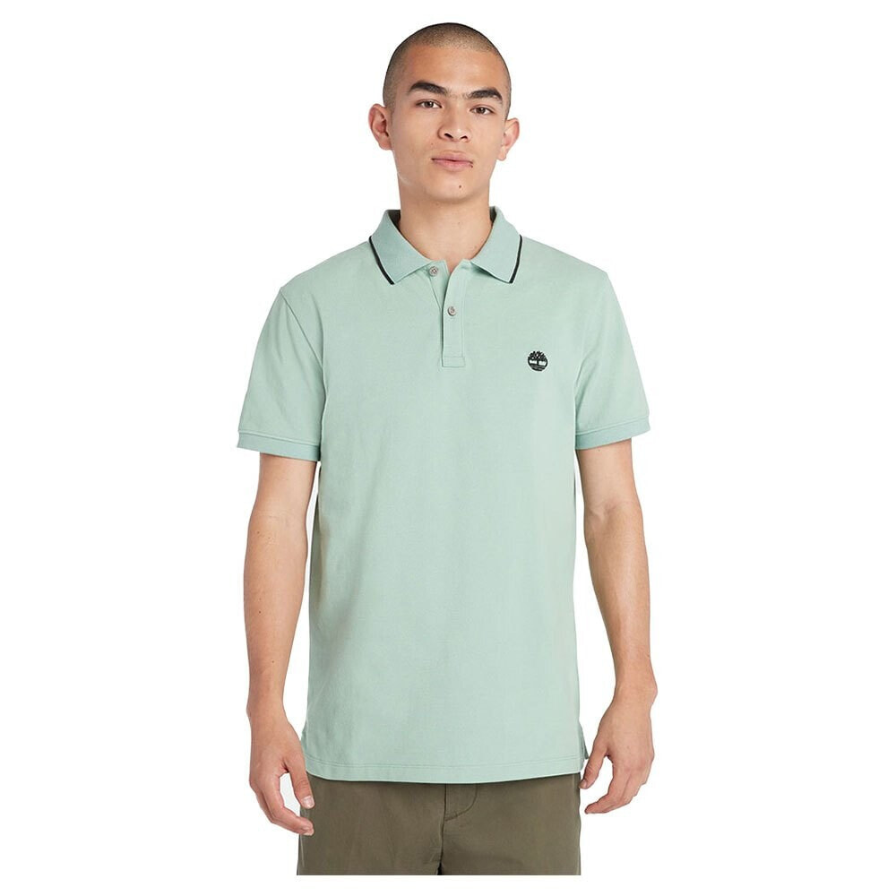 TIMBERLAND Millers River Printed Neck Short Sleeve Polo
