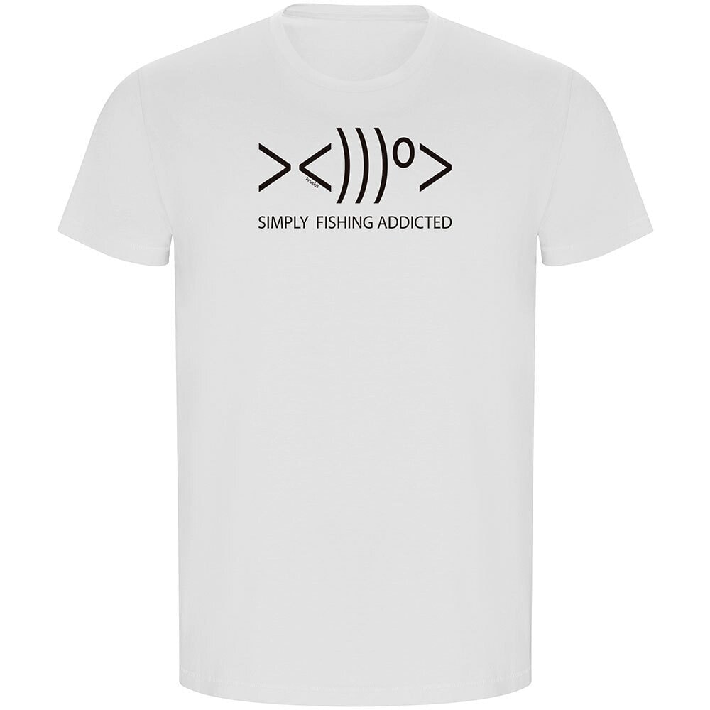 KRUSKIS Simply Fishing Addicted ECO Short Sleeve T-Shirt