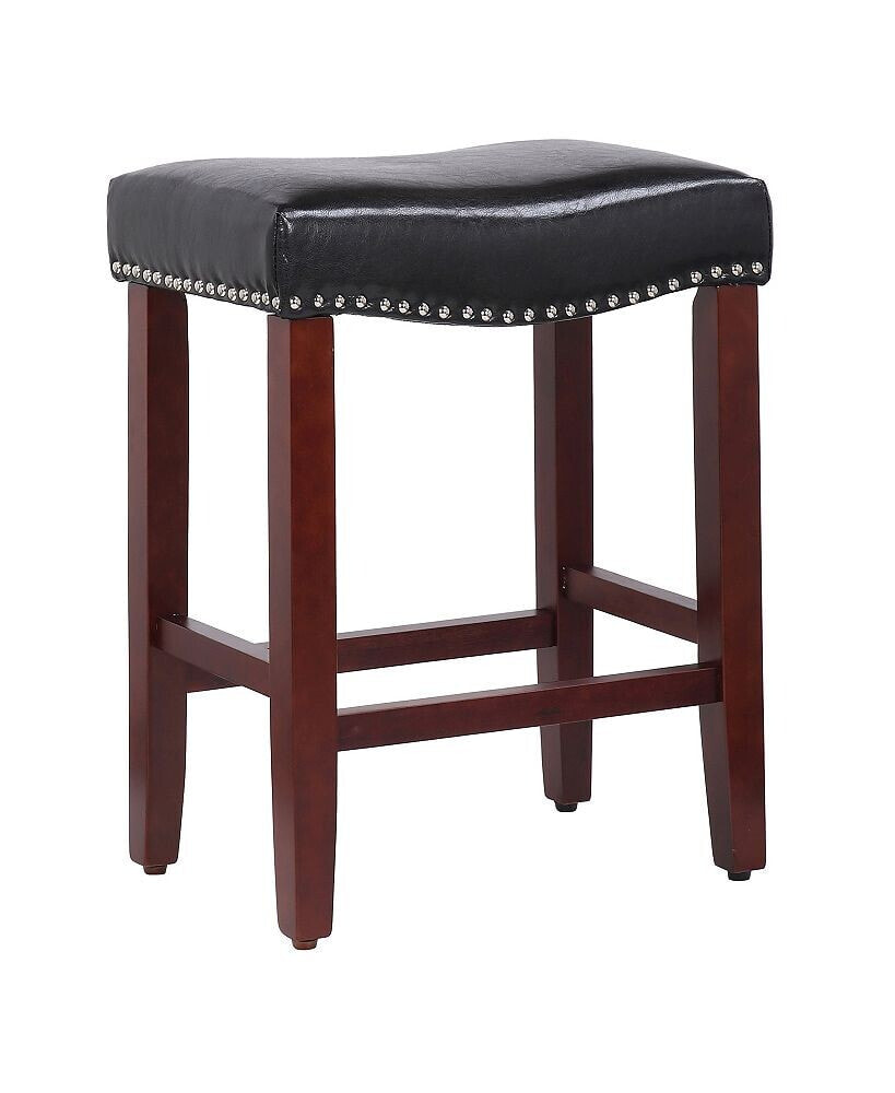 Counter stool deals leather seat