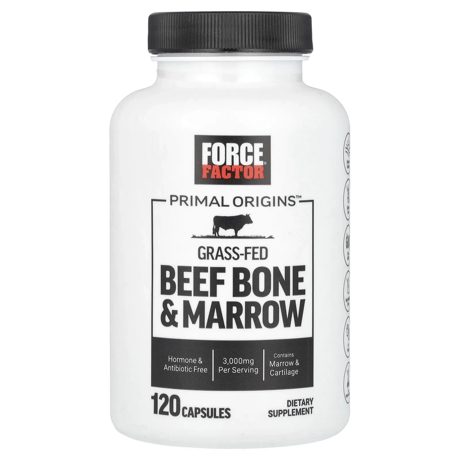 Primal Origins™ Grass-Fed Beef Bone & Marrow, 120 Capsules