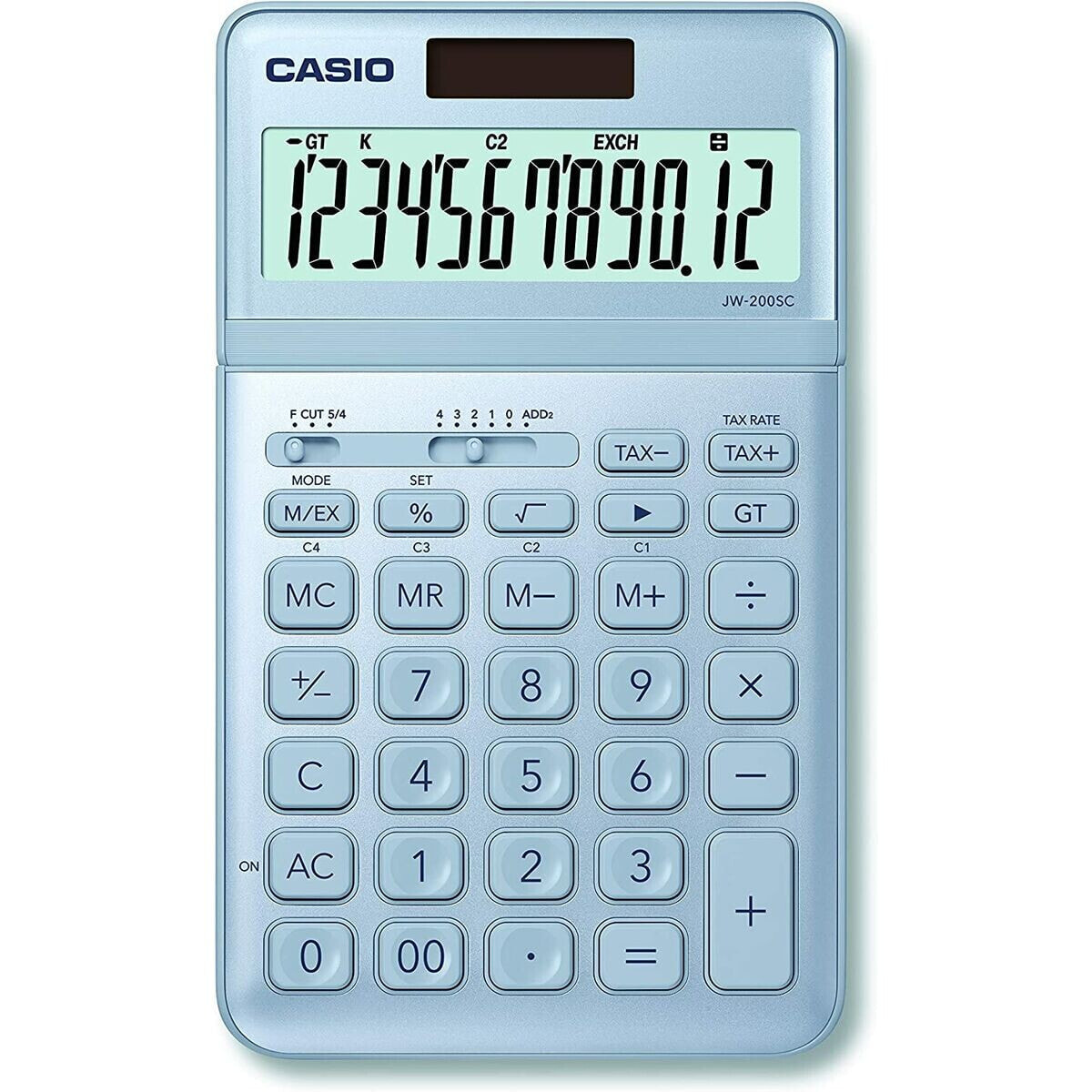 Калькулятор Casio JW-200SC-BU Синий Пластик