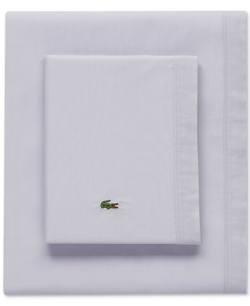 Lacoste Home solid Cotton Percale Pillowcase Pair, King