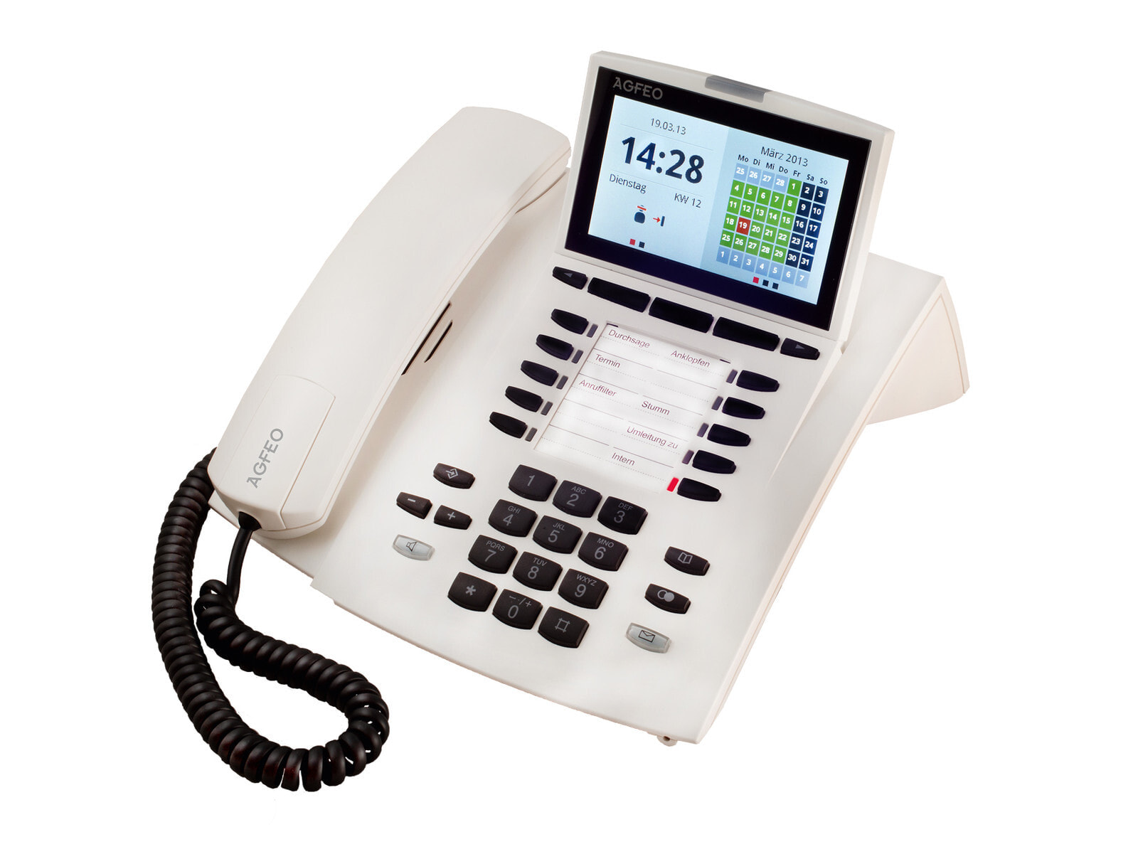 AGFEO ST 45 IP IP-телефон Белый Проводная телефонная трубка ЖК 6101324
