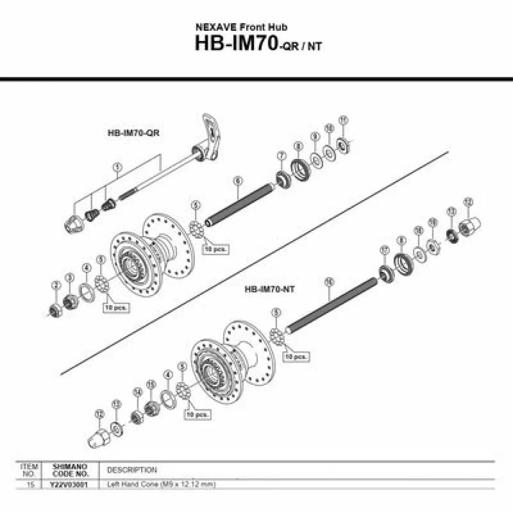 SHIMANO HB-IM40 Left