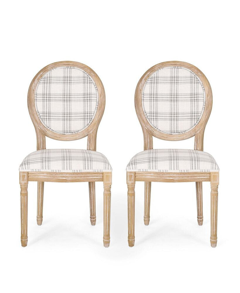 Noble House phinnaeus French Country Dining Chairs Set, 2 Piece