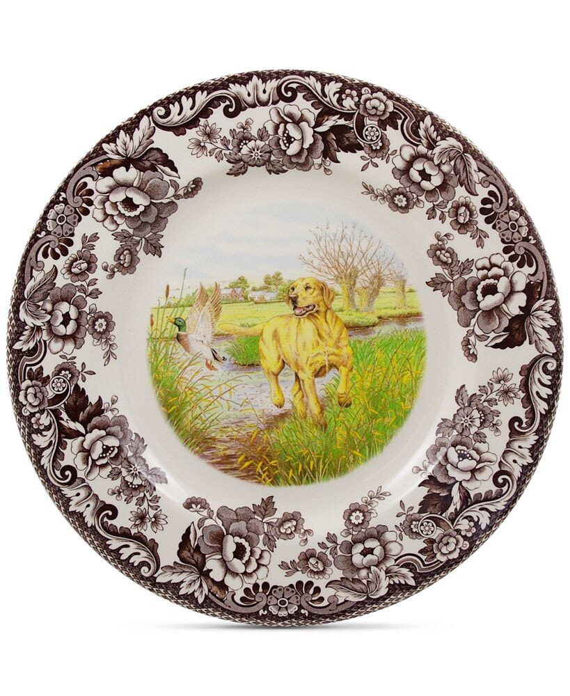 Spode woodland Yellow Lab Dinner Plate