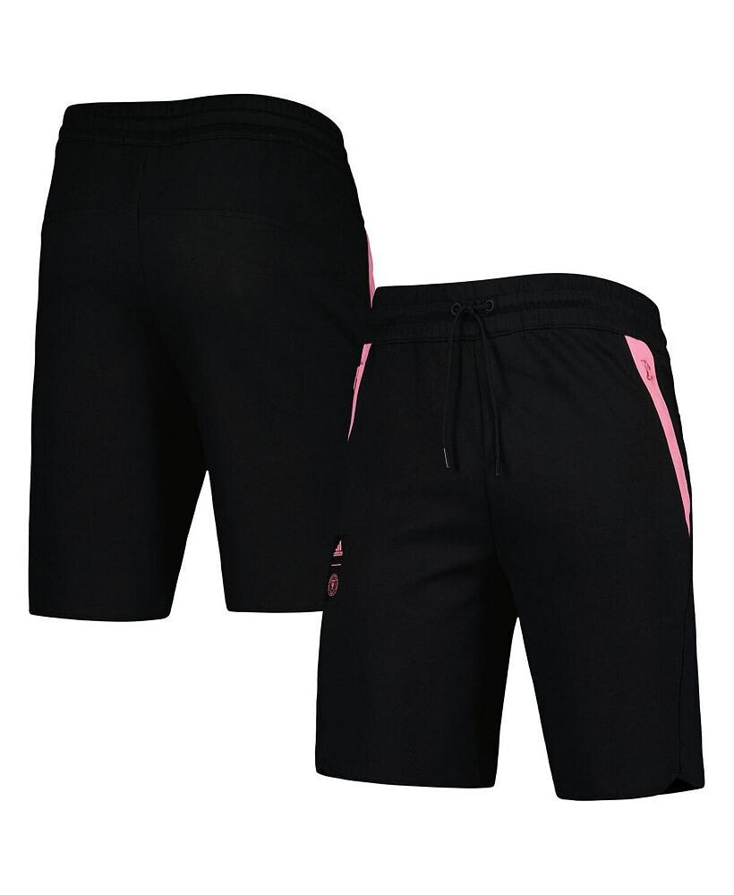 adidas men's Black Inter Miami CF 2023 Player Travel Shorts