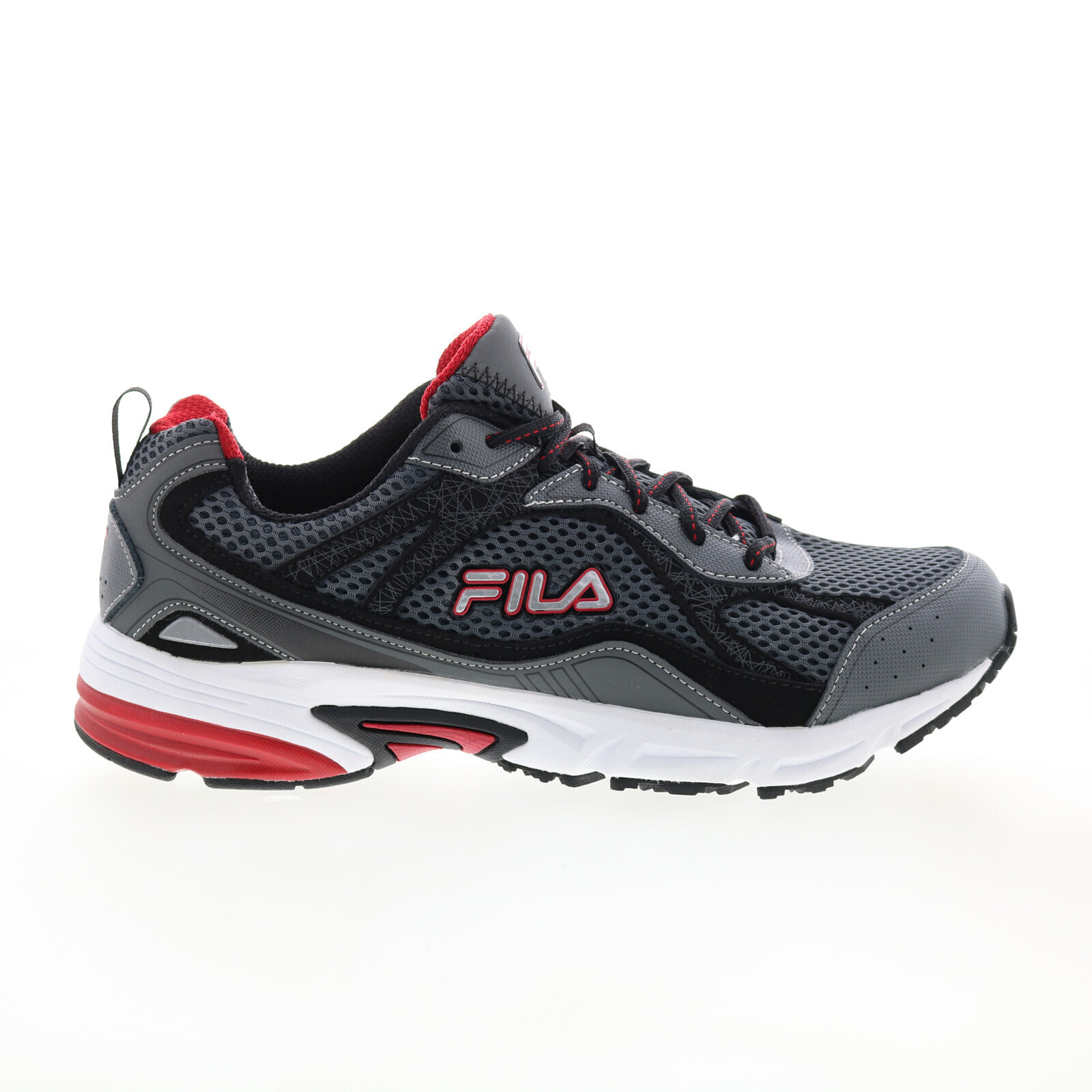 Fila Windshift 15 1HRW8055-052 Mens Gray Leather Athletic Running Shoes