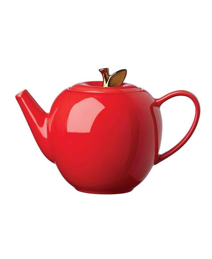 Knock on Wood Apple Teapot