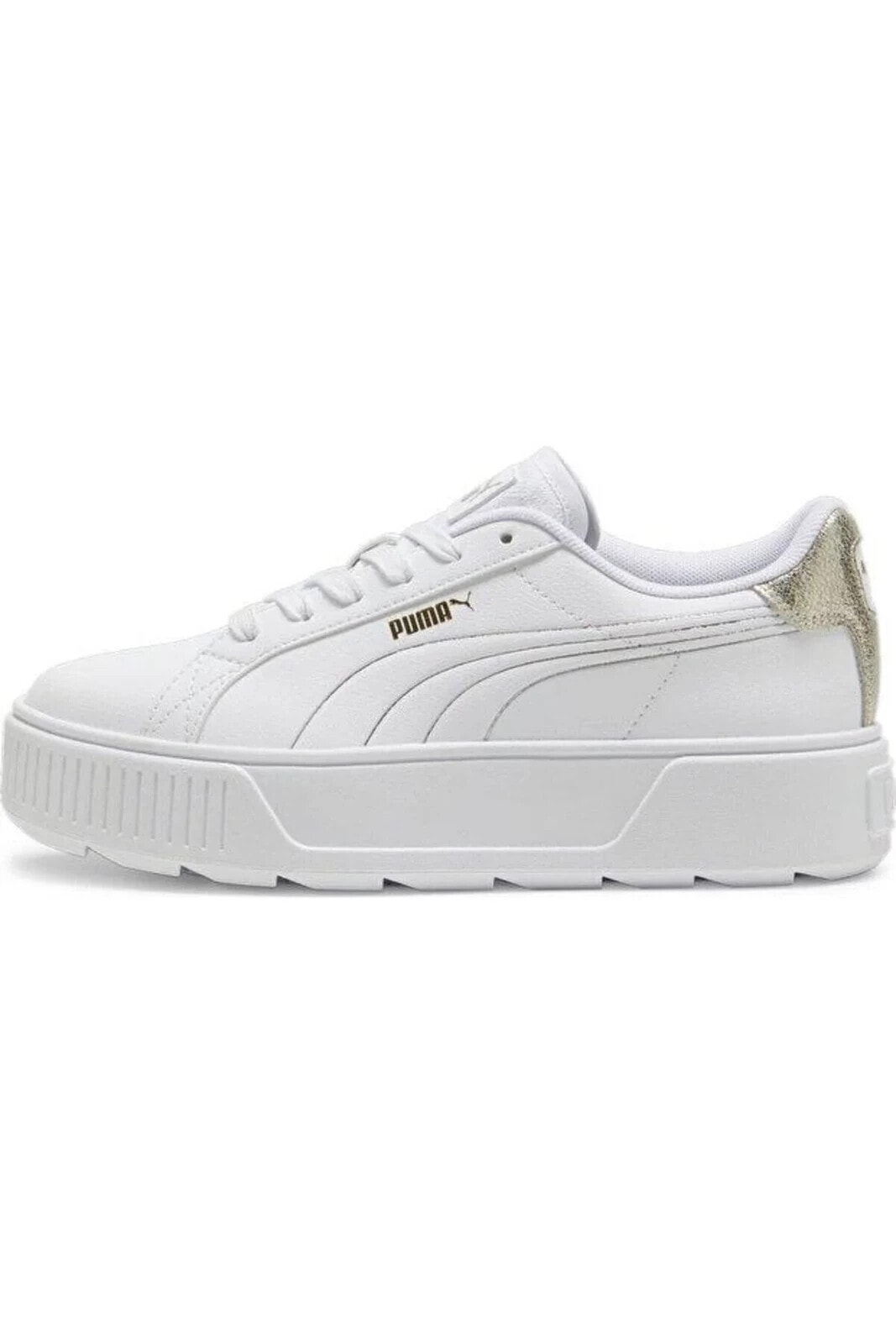 Karmen Metallic Shine 395099 01 Kadın Sneaker Ayakkabı Beyaz Altın 36-40