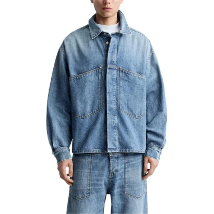 ZARA Denim Jacket Men's Light Blue