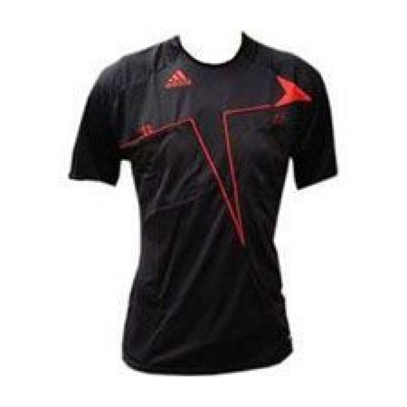 Мужская футболка спортивная черная однотонная для фитнеса  Referee jersey adidas M P07355