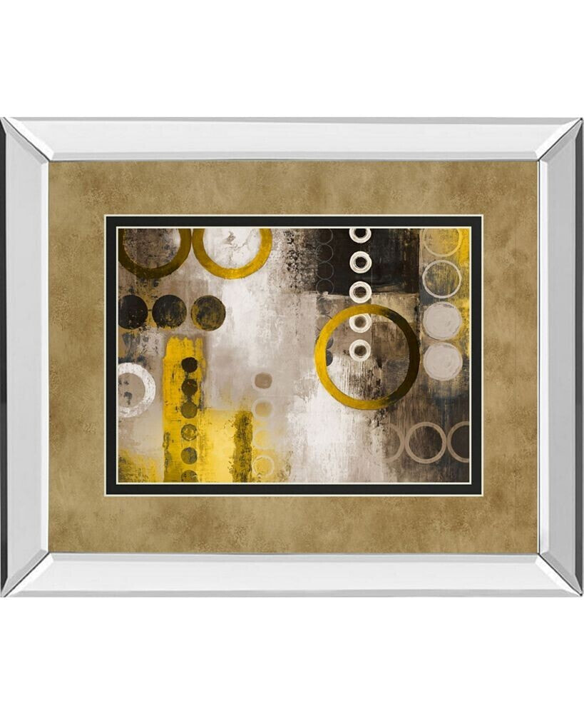 Classy Art yellow Liberated by  Michael Marcon Mirror Framed Print Wall Art, 34