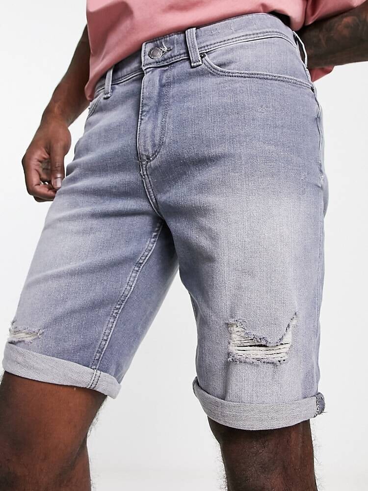 Grey clearance skinny shorts