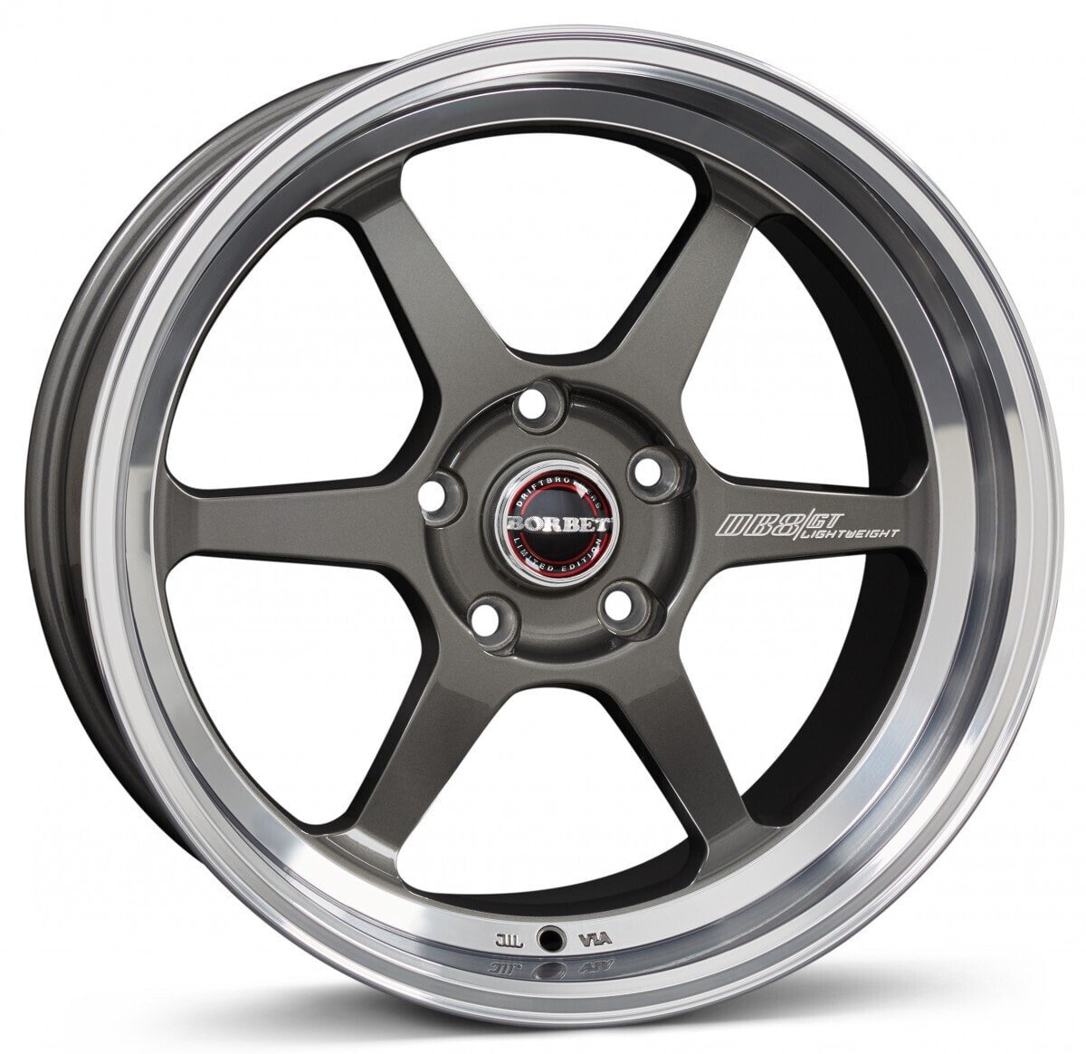 Колесный диск литой Borbet DB8GT graphite rim polished 8.5x18 ET25 - LK5/112 ML72.5