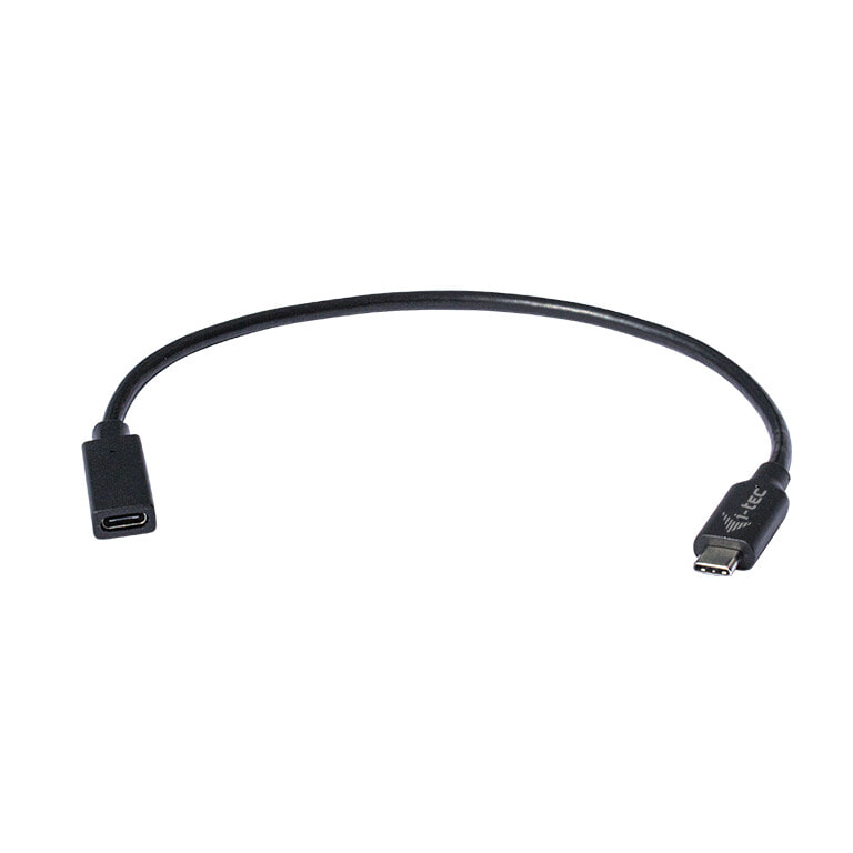 i-tec C31EXTENDCBL кабельный разъем/переходник USB 3.1 Type-C Черный