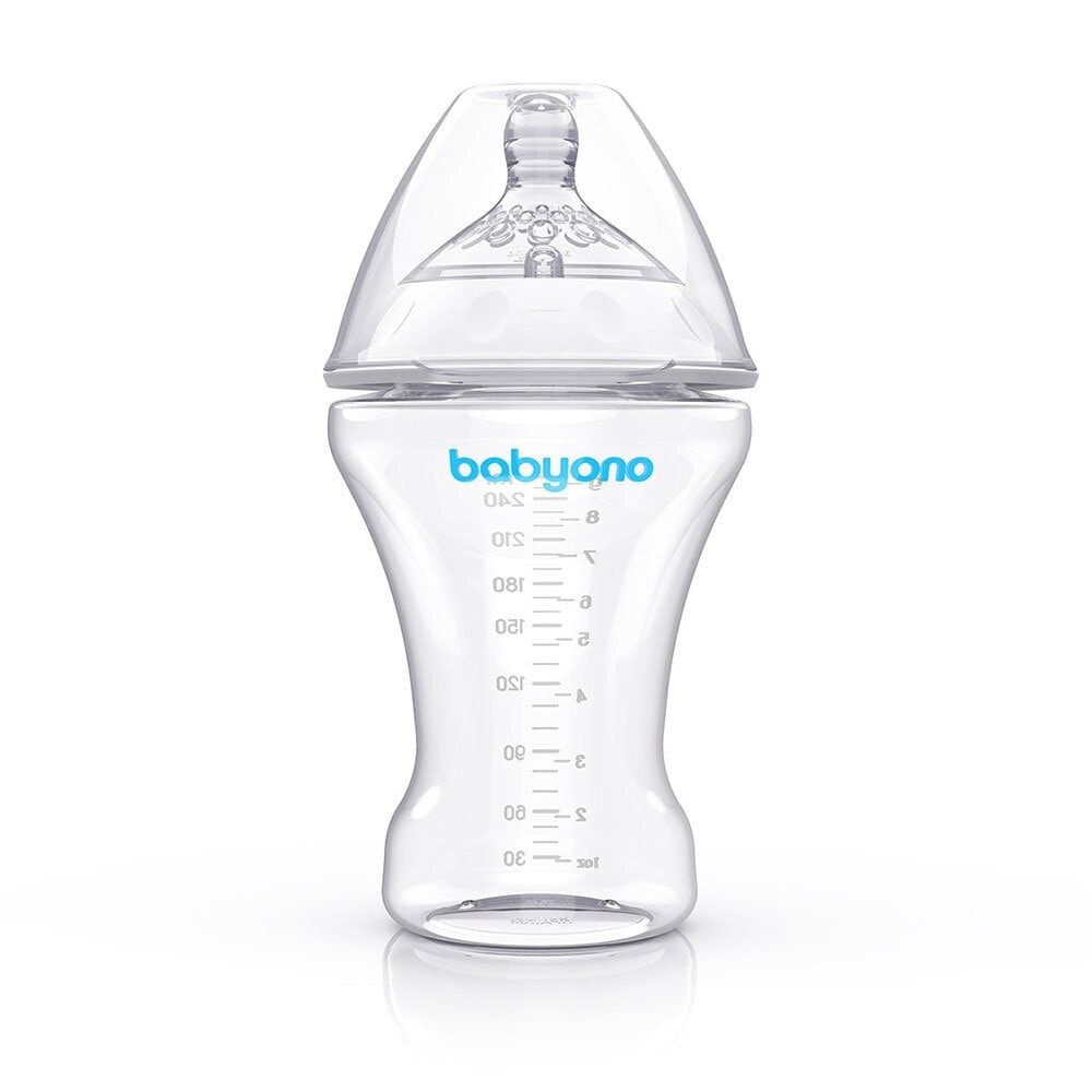 BABYONO Anti-Colic Baby Bottle 260Ml Imitation Natural Breast Nursing