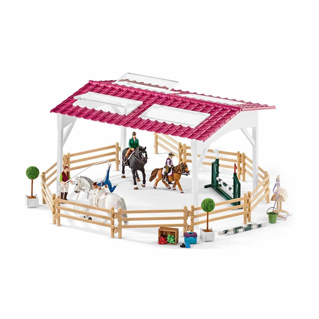 Игровой набор Schleich Школа верховой езды с лошадьми и наездниками 42389  игровые наборы купить недорого от 7461 руб. в интернет-магазине детских  товаров HappyBunny