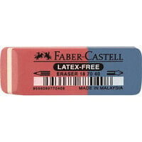 Faber-Castell 187040 ластик Синий, Красный 1 шт