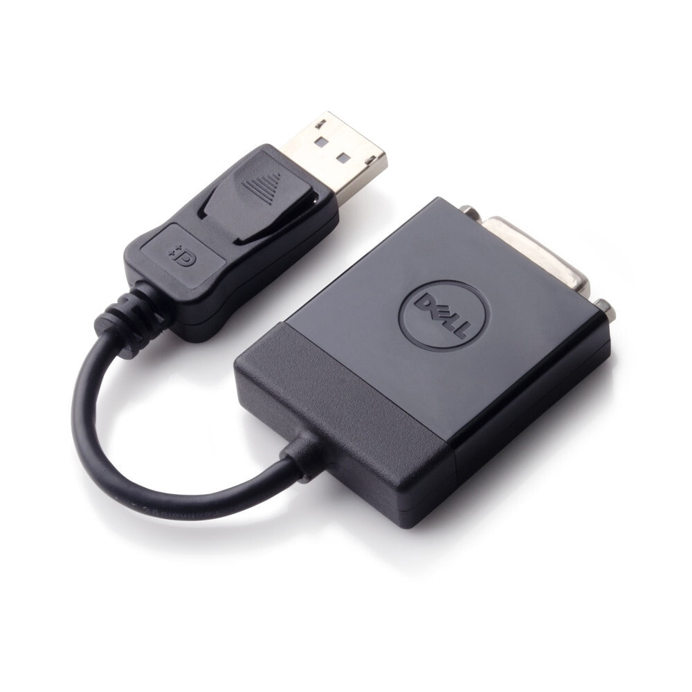 DELL 470-ABEO кабельный разъем/переходник DisplayPort DVI Черный