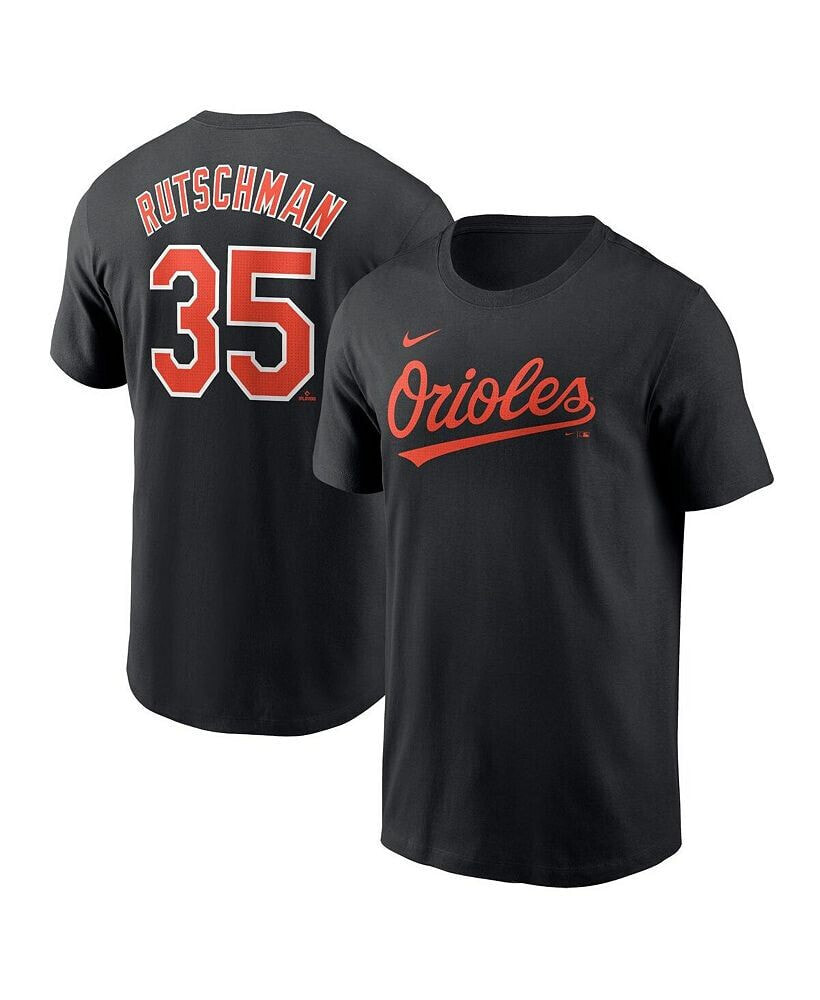 Nike men's Adley Rutschman Black Baltimore Orioles Fuse Name and Number T-shirt