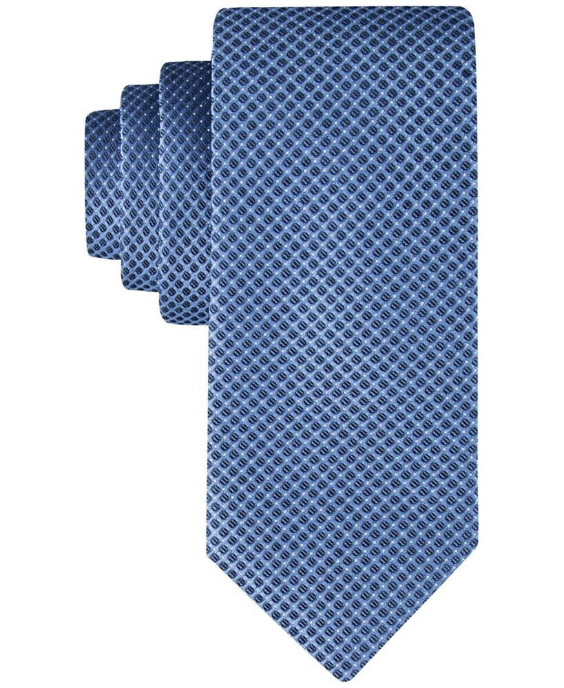 Calvin Klein men's Steel Micro-Dot Solid Tie