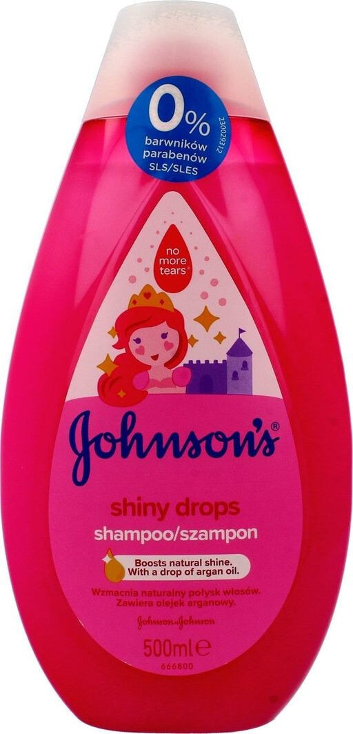 Johnson's Shiny Drops Shampoo Детский шампунь с аргановым маслом 500 мл