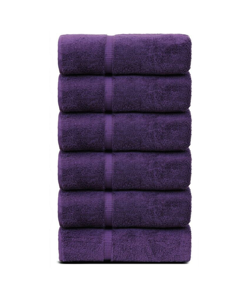 BC Bare Cotton luxury Hotel Spa Towel Turkish Cotton Hand Towels, Set of 6