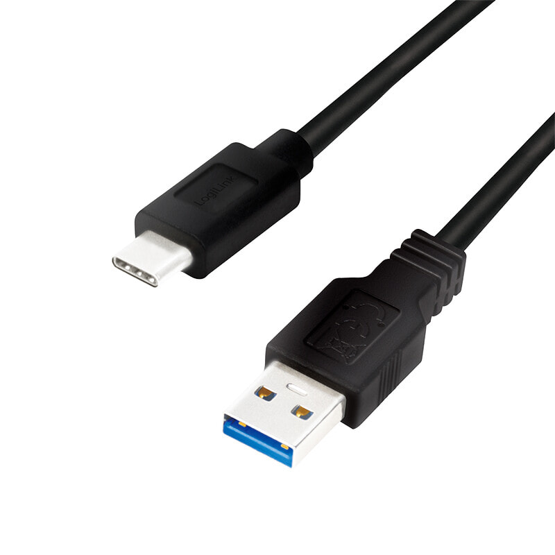 LogiLink CU0167 USB кабель 0,5 m 3.2 Gen 1 (3.1 Gen 1) USB A USB C Черный