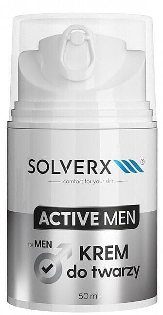 Kühlende Gesichtscreme für Männer - Solverx Active Men