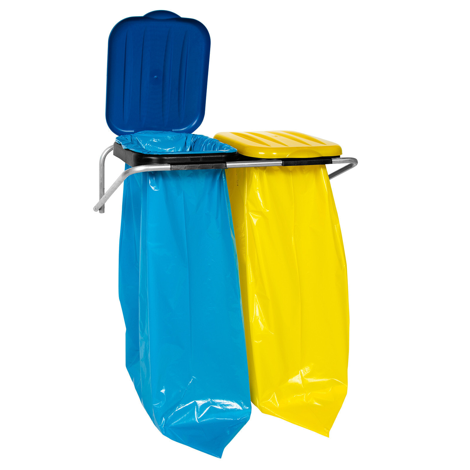 Hanging wall holder for waste segregation 2 colors - 120L bags