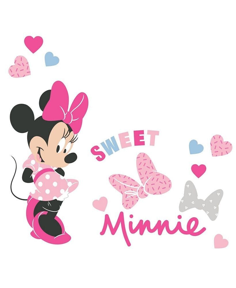 Lambs & Ivy disney Baby Minnie Mouse Love Wall Decals/Stickers with Hearts/Bows