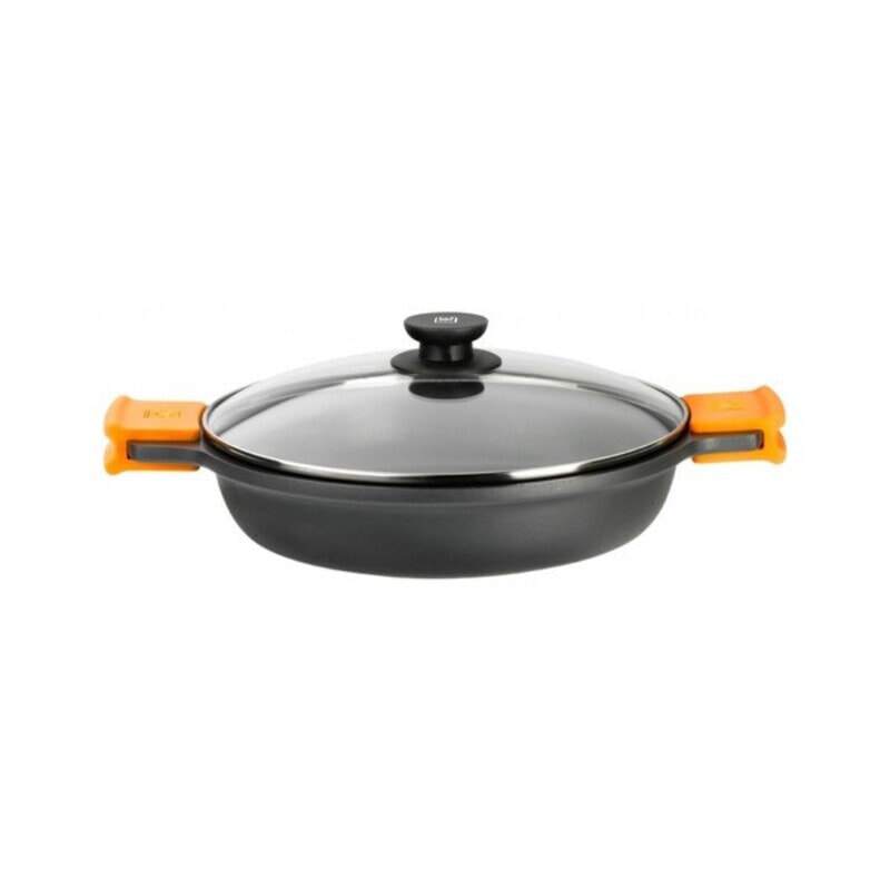 Casserole with glass lid BRA Braisogona_A270520 1,5 L (Ø 20 cm) Black Black/Orange Ø 20 cm 1,5 L