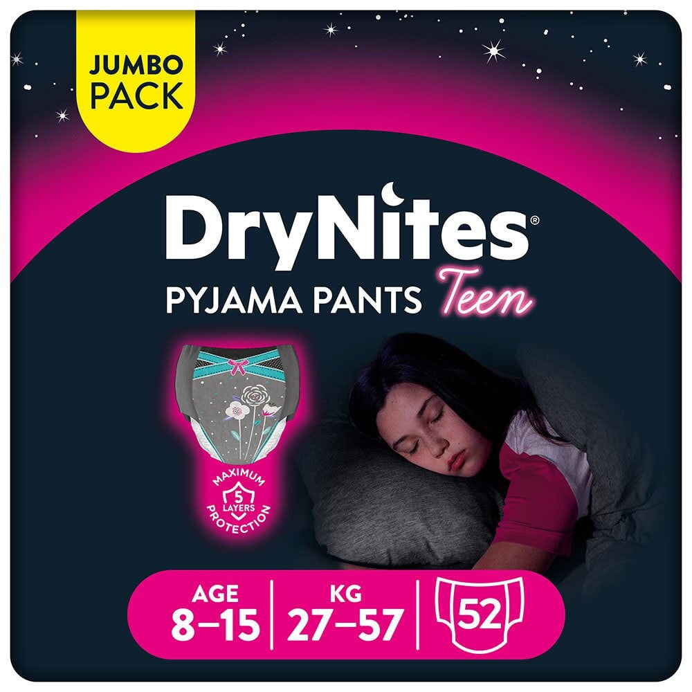 DRYNITES Diapers Absorbent Panties Girl 13 Units