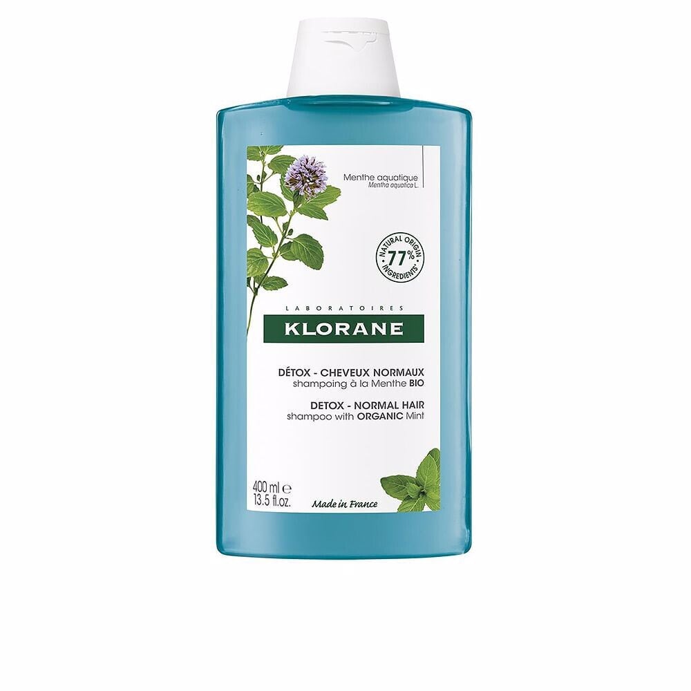 Шампунь для волос Klorane DETOX champú a la menta bio 400 ml