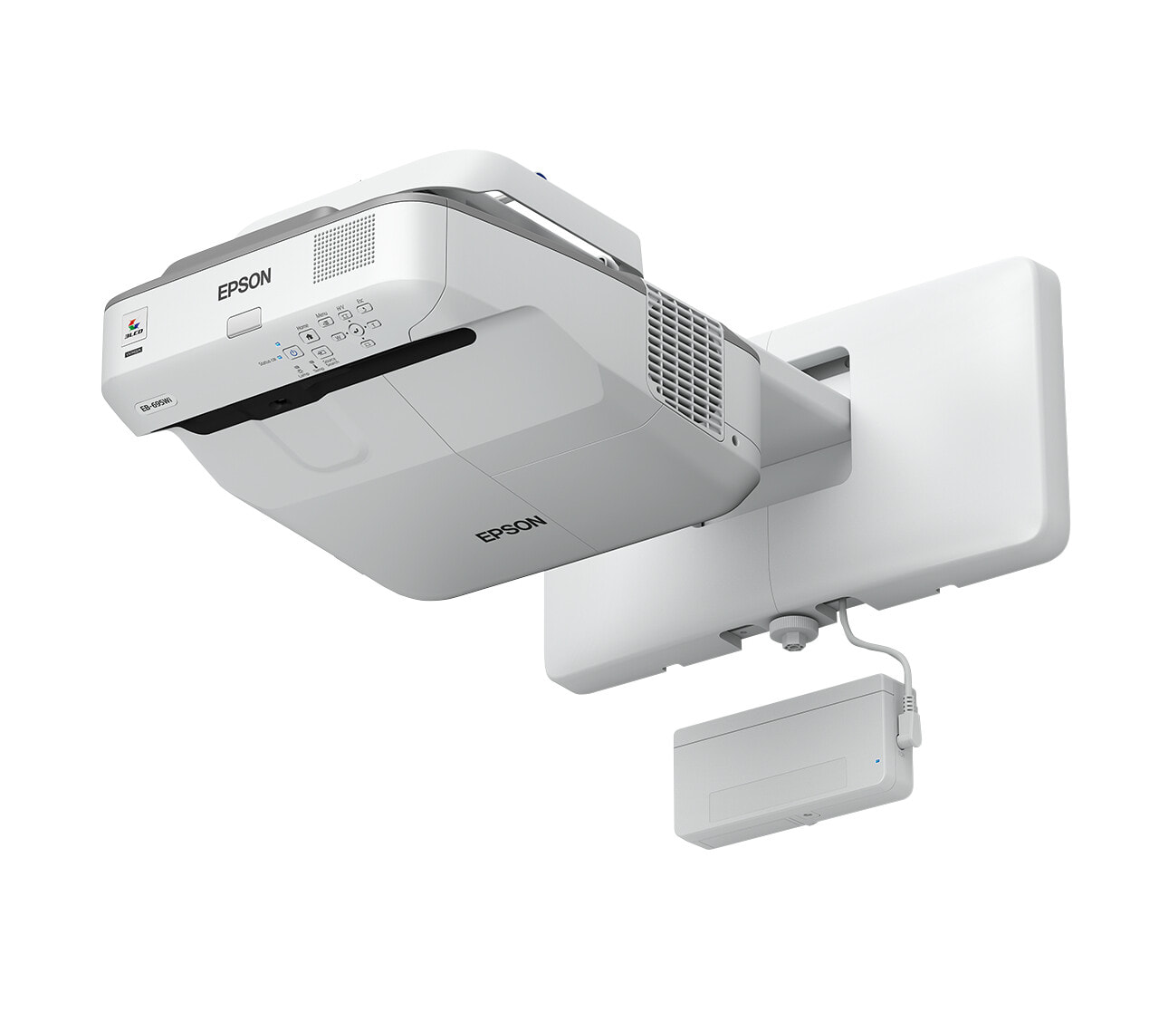 Epson EB-695Wi мультимедиа-проектор 3500 лм 3LCD WXGA (1280x800) Монтируемый на стену проектор Серый, Белый V11H740040