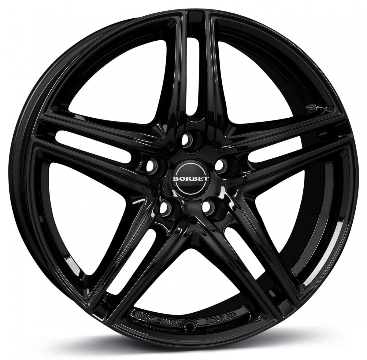 Колесный диск литой Borbet XR black glossy 7.5x16 ET40 - LK5/112 ML66.6