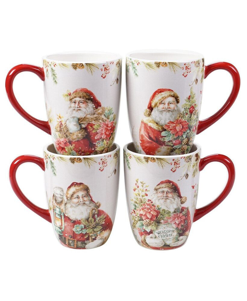 Certified International christmas Story 4 Piece Mug