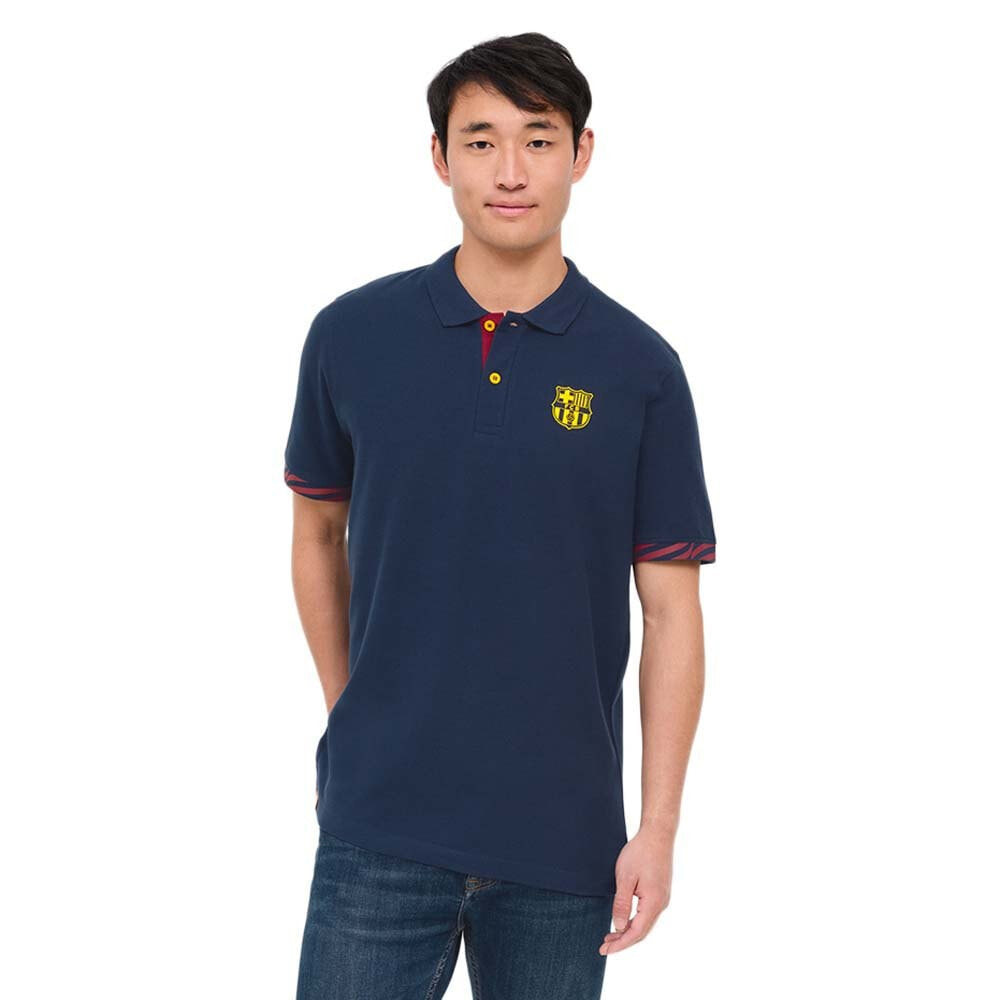 BARÇA Fringes Short Sleeve Polo