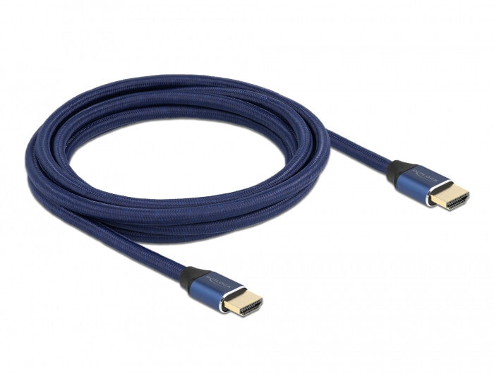 Delock 85448 - 3 m - HDMI Type A (Standard) - HDMI Type A (Standard) - 3D - 48 Gbit/s - Blue