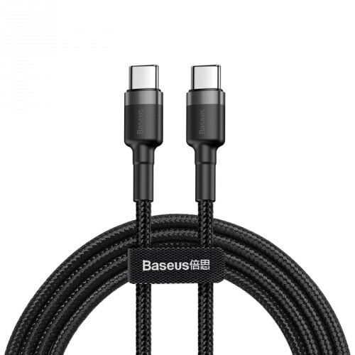 Baseus Cafule, 1 м, USB C, USB C, 480 Мбит/с, Черный, Серый