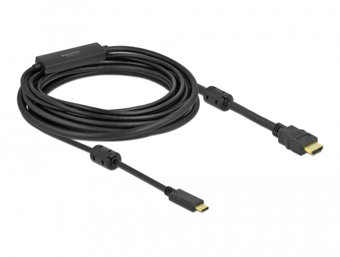 DeLOCK 85973 видео кабель адаптер 7 m USB Type-C HDMI Черный