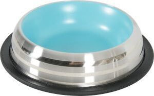 Zolux Merenda stainless steel anti-slip bowl - 1 liter blue