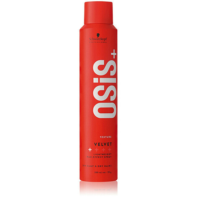 Lightweight wax spray OSiS Velvet (Wax Effect Spray) 200 ml