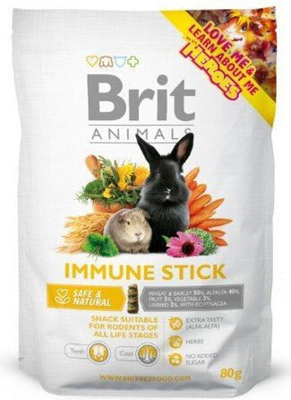 Лакомство для грызунов Brit Animals Immune Stick for rodents 80g