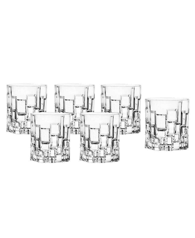 Lorren Home Trends etna Set of 6 Double Old Fashion (DOF)