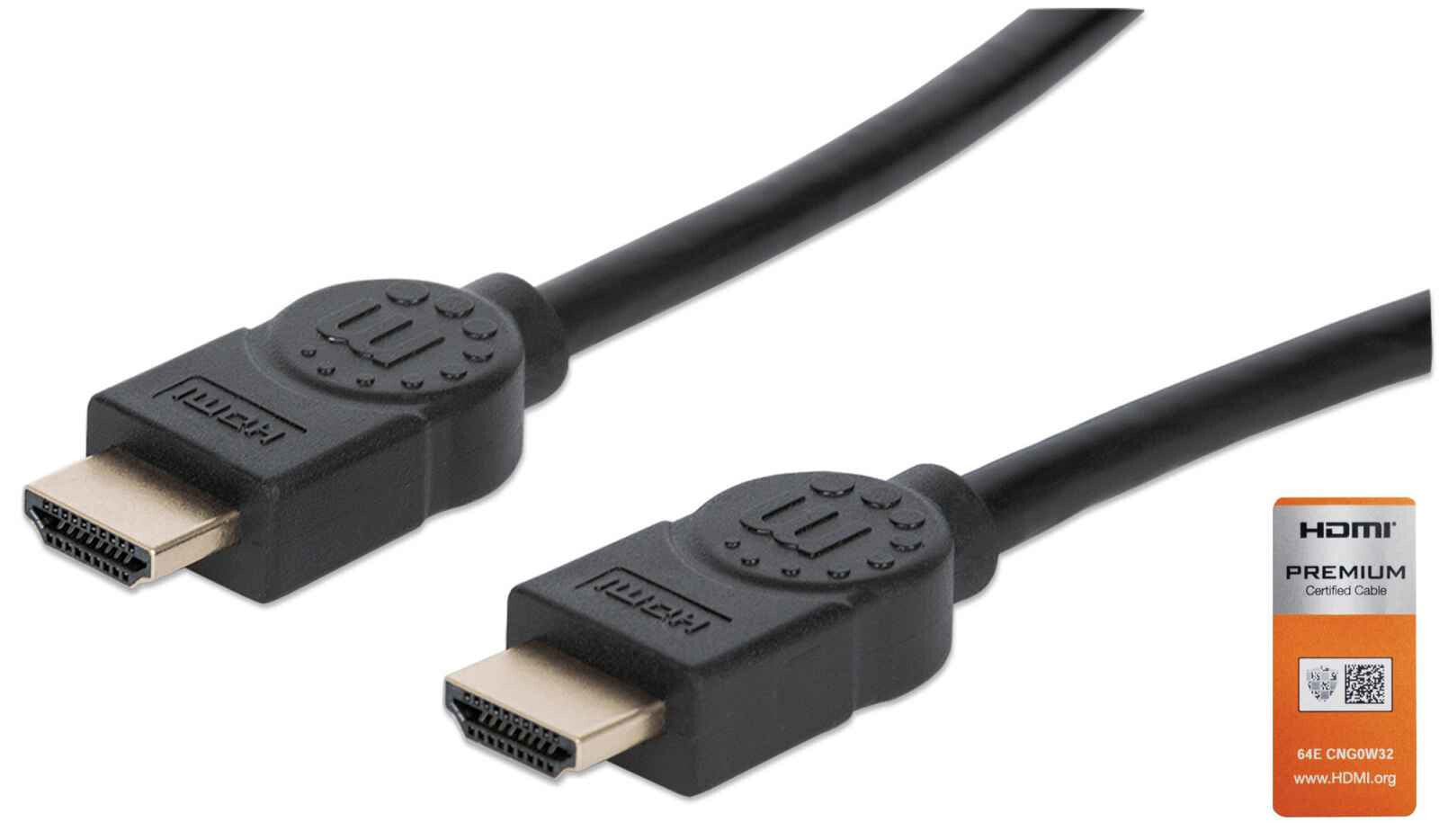 Manhattan 355360 HDMI кабель 5 m HDMI Тип A (Стандарт) Черный